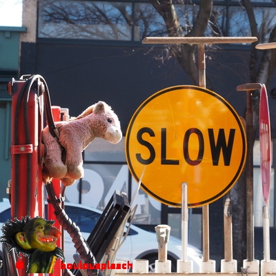 Gardien d'un engin de chantier