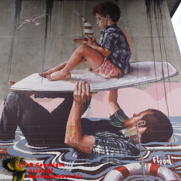 sous une autoroute à Brisbane