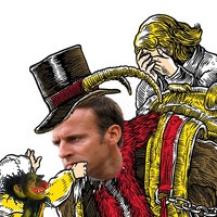 Macron père Fouettard