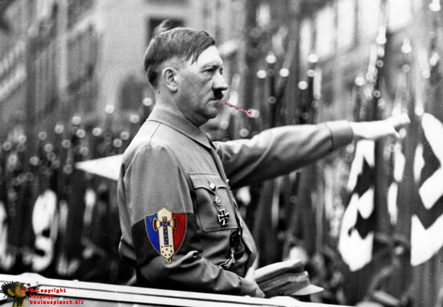 Hitler avec une francisque